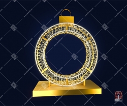 Светодиодная 3D-фигура Шар кольцо классик"