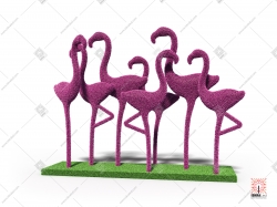 Топиари композиция "Фламинго"
