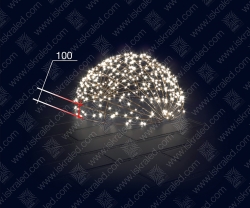 Светодиодная 3D-фигура Полусфера"-100