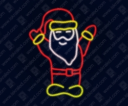Светодиодная 2D-фигура Санта-Клаус"