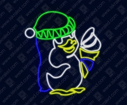 Светодиодная 2D-фигура "Пингвиненок"
