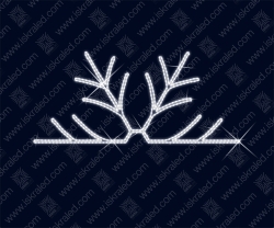 Светодиодная 2D-фигура Выглядывающая снежинка"