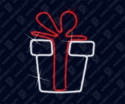 Светодиодная 2D-фигура "Подарок"