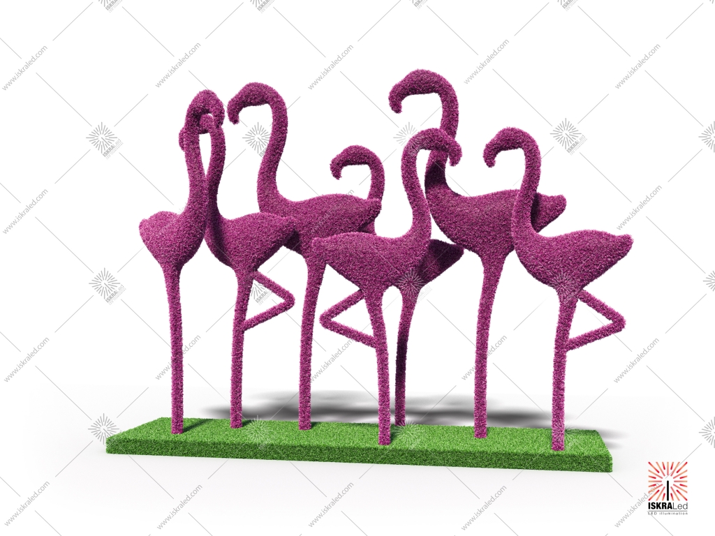 Топиари композиция Фламинго"