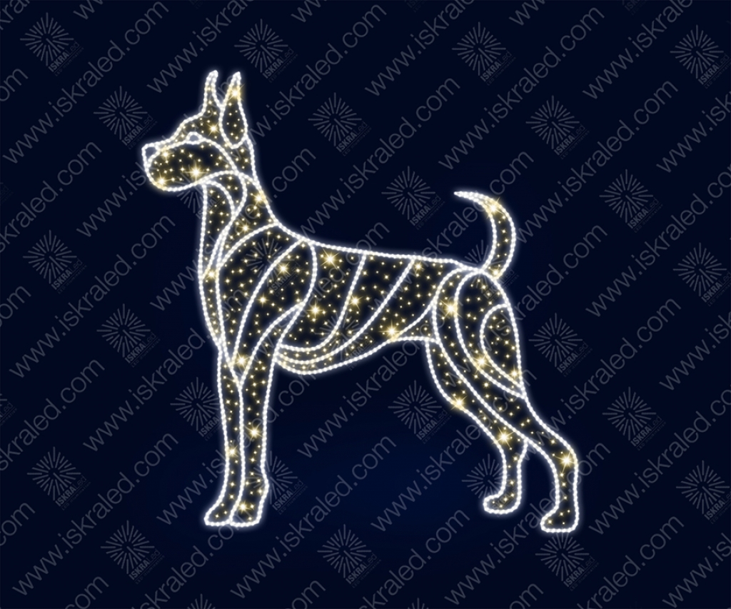 Светодиодная 2D-фигура "Сторожевой пес"