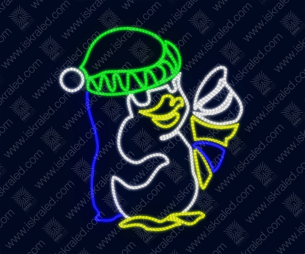 Светодиодная 2D-фигура "Пингвиненок"